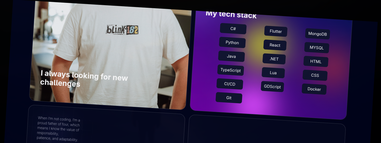 My Profile page